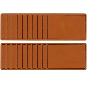 50 Leatherette Adhesive Hat Patches – Customizable for Repairs and Sewing